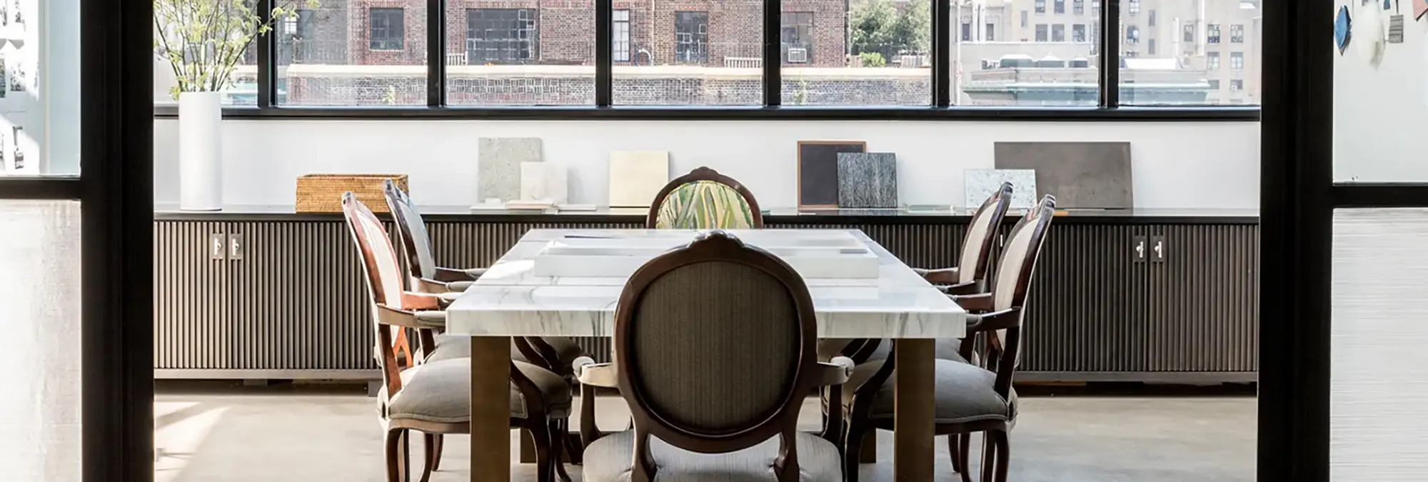 Jamie Drake Design elegant dining room.
