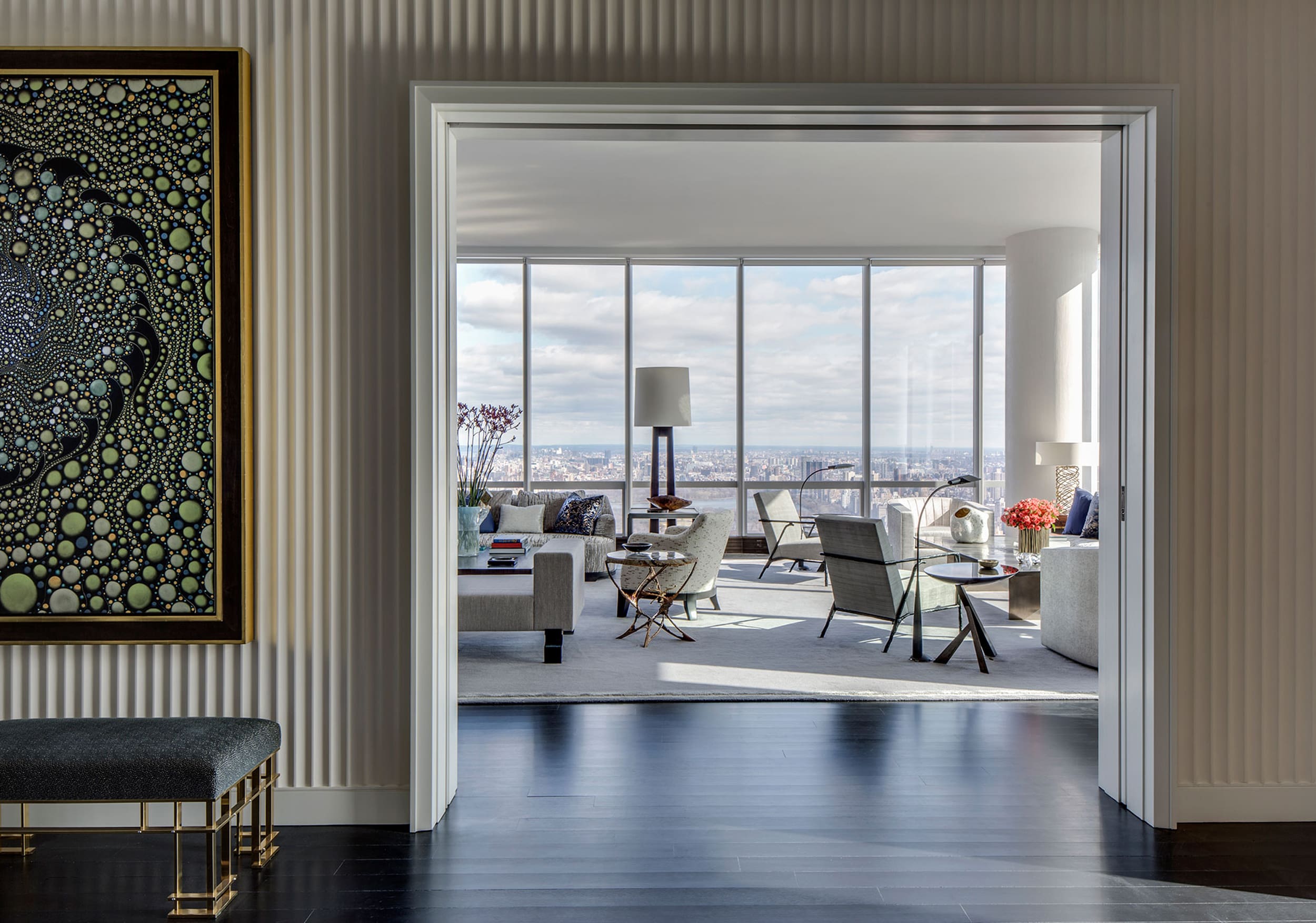 Manhattan penthouse designed by Jamie Drake.